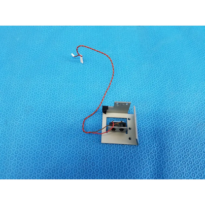 Metallic silver internal mechanical limit sensor with red and black wiring for Topcon TRC-NW8 fundus camera