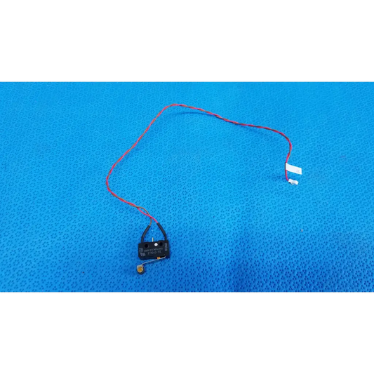 Black plastic internal mechanical hinge roller lever microswitch with red and black wires and white connector for topcon fundus camera