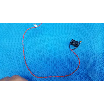 Black internal mechanical hinge roller lever microswitch with red and black twisted wire harness for Topcon retinal camera