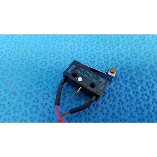 Black plastic hinge roller lever momentary switch ss-01gl2 with red and black wires for topcon retinal camera