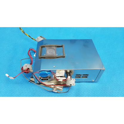 Blue metallic internal motherboard cpu core computer box assembly with multiple ports for topcon trc-nw8 retinal camera
