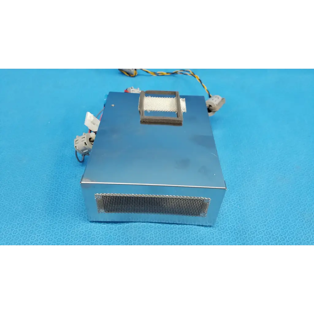 Blue metallic motherboard cpu core with mesh vent and side wires for topcon trc-nw8 fundus retinal camera computer box assembly