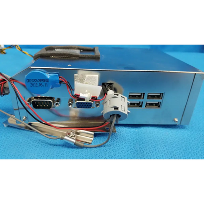 Silver metallic industrial cpu core computer box assembly with multiple ports for Topcon TRC-NW8 retinal camera