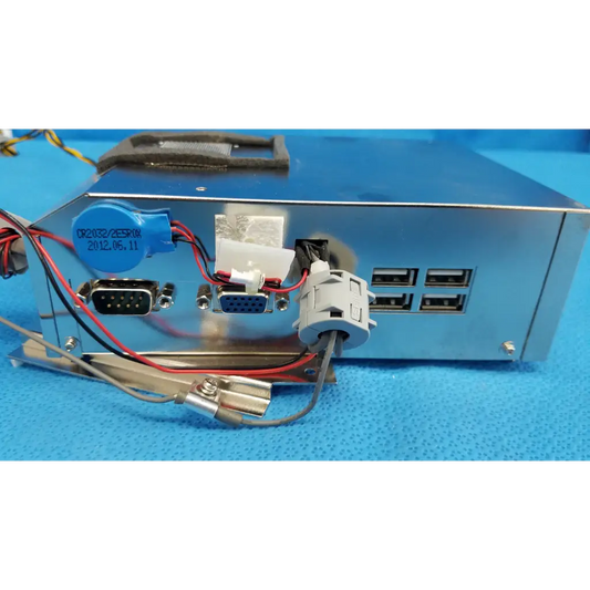 Silver metallic industrial cpu core computer box assembly with multiple ports for Topcon TRC-NW8 retinal camera