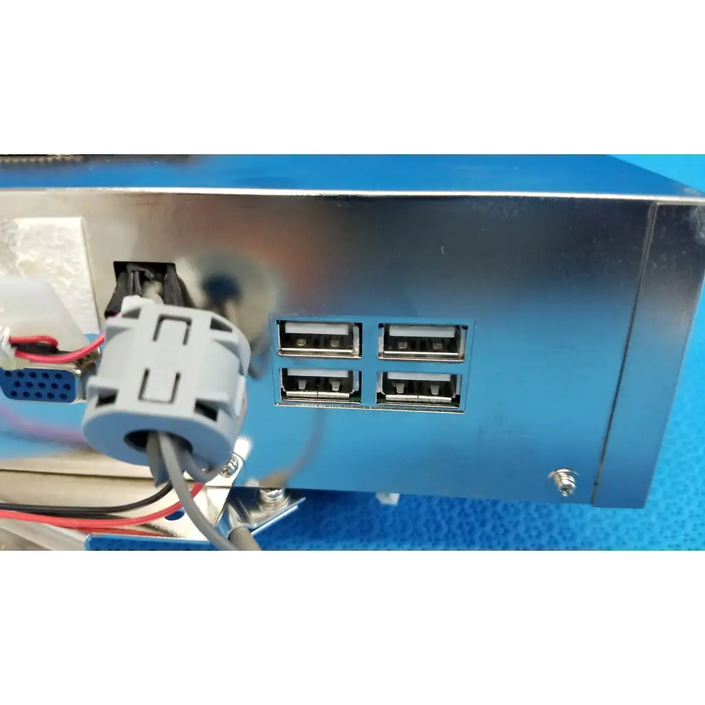 Blue metallic internal motherboard cpu core with four usb ports and gray connector for topcon trc-nw8 retinal camera