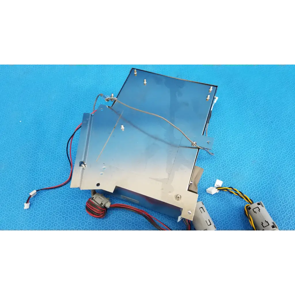 Metallic silver motherboard cpu core computer with wiring and connectors for topcon trc-nw8 fundus retinal camera assembly