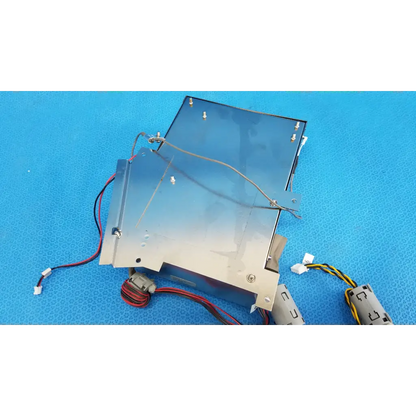 Metallic silver motherboard cpu core computer with wiring and connectors for topcon trc-nw8 fundus retinal camera assembly