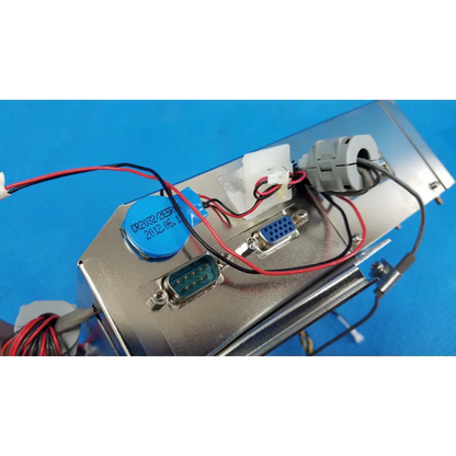 Silver metallic internal motherboard cpu core computer box assembly with blue circular component for topcon trc-nw8 retinal camera