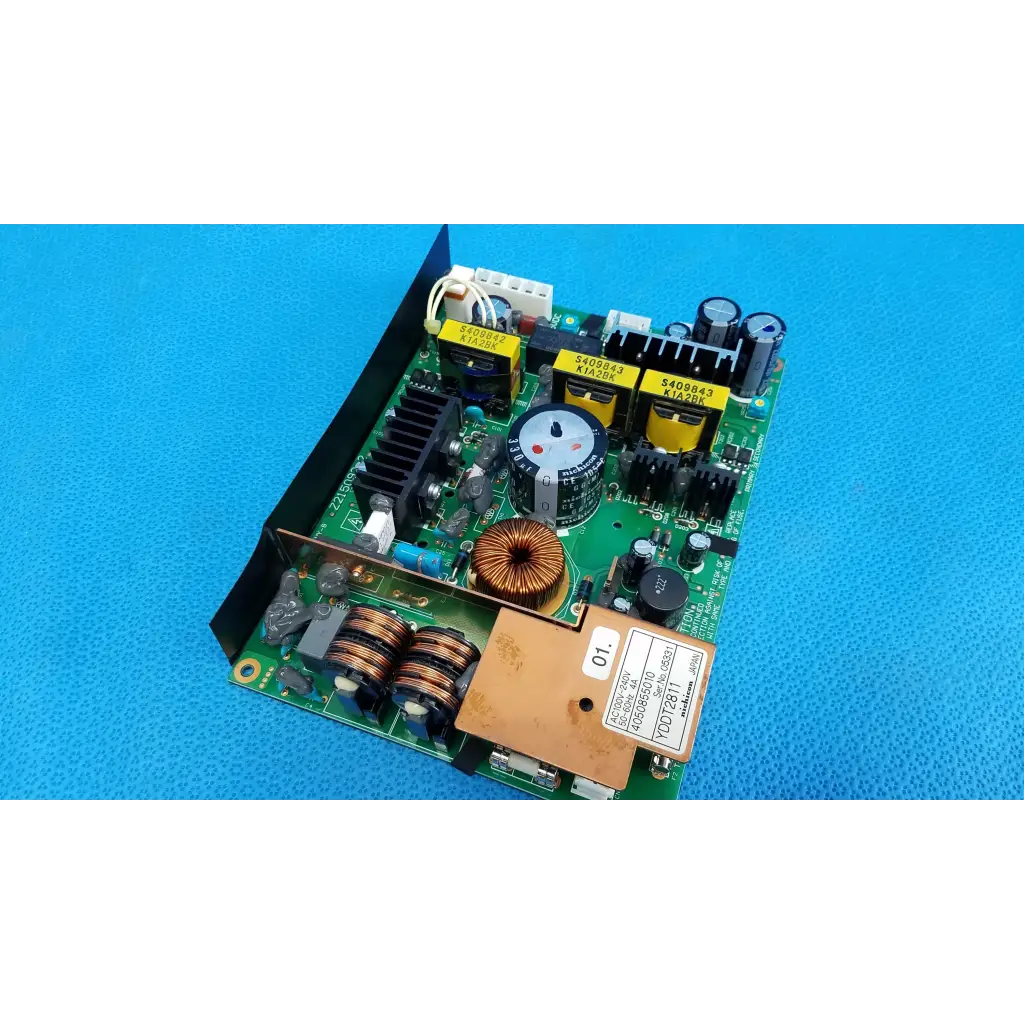 Green power supply board with black yellow capacitors copper toroidal inductor for topcon trc-nw8 fundus camera