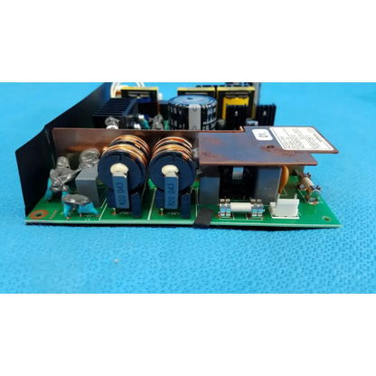 Internal nichicon yddt2811 green power supply board with black and blue capacitors and copper windings for topcon fundus camera