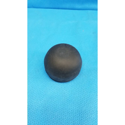 Matte black spherical dust cap with slight wear and subtle sheen for topcon trc-nw8 viewfinder bellows alignment ring set