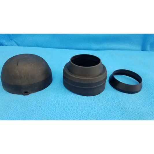 Black rubber dust cap and alignment ring viewfinder bellows set for topcon trc-nw8 retinal camera internal lens assembly