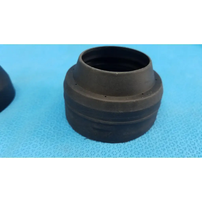 Black rubber objective lens rubber dust cap with concentric ridges and holes for topcon trc-nw8 retinal camera