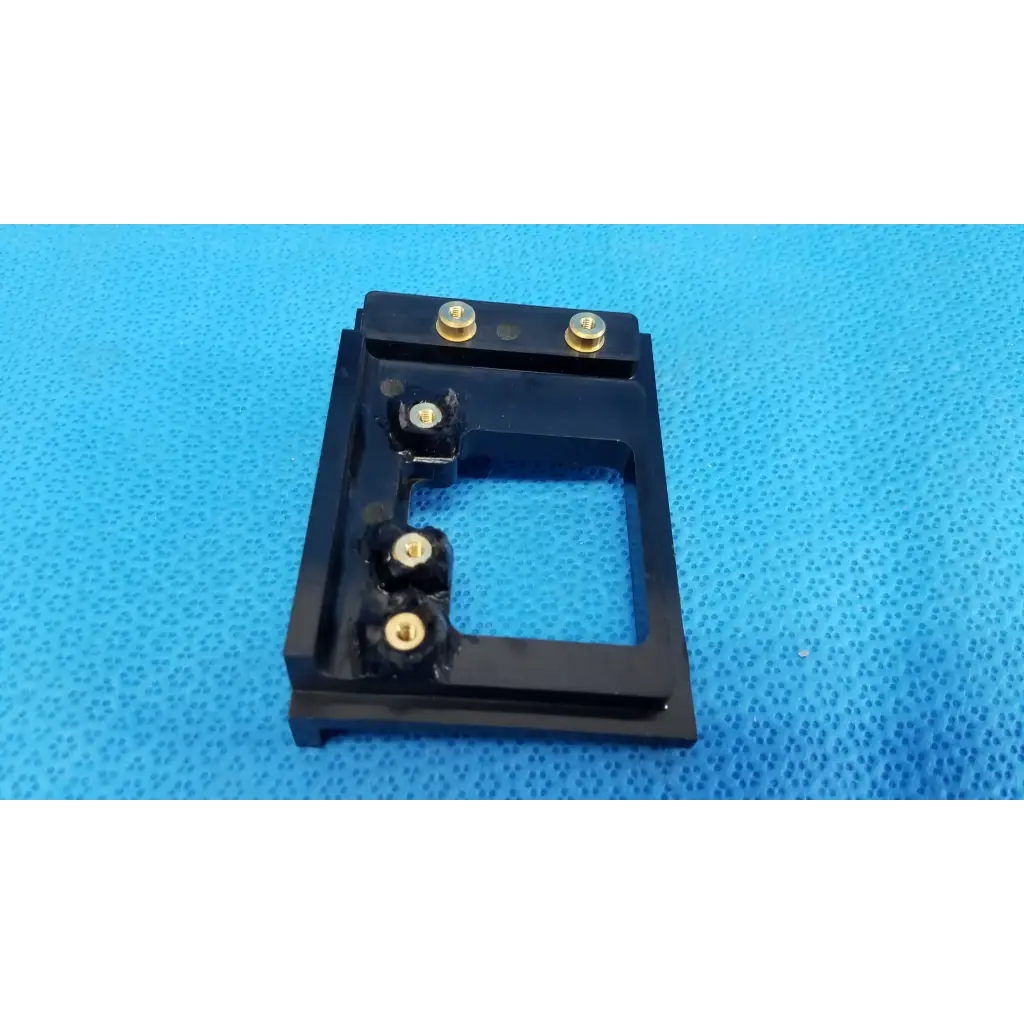 Black plastic internal optical alignment mirror mount slider bracket with gold screws for topcon trc-nw8 retinal camera