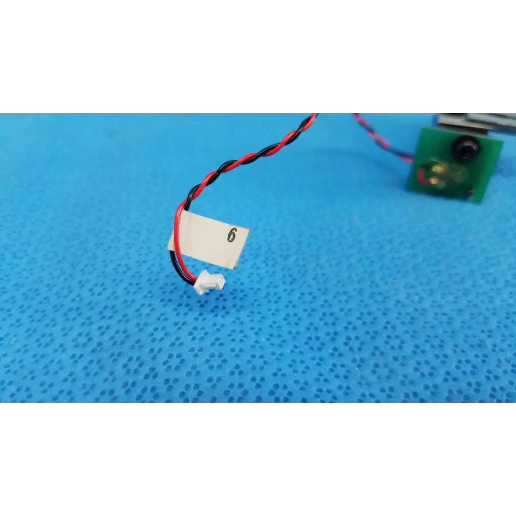 White plastic optical alignment prism lens module part 6 with red and black twisted wires for topcon TRC-NW8