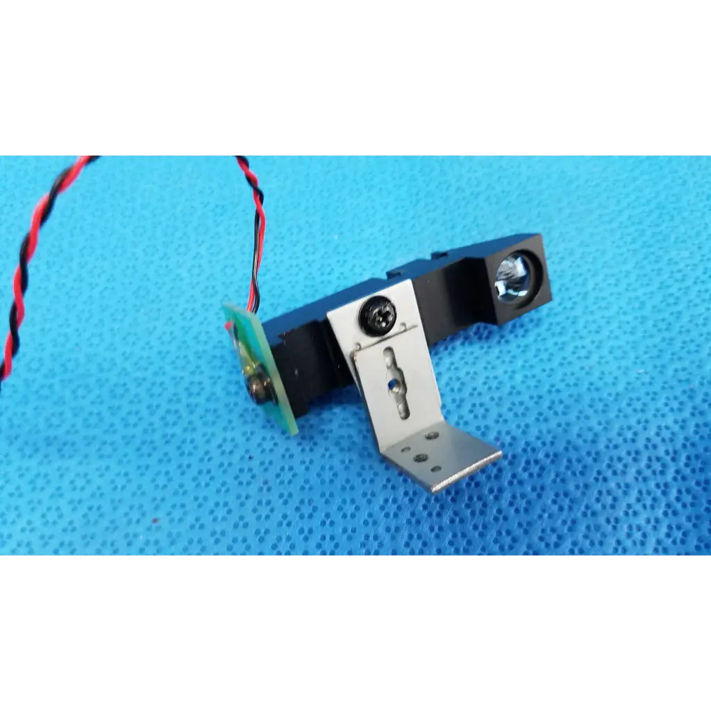 Black and silver internal optical alignment prism lens module with green circuit board and metallic bracket for topcon camera