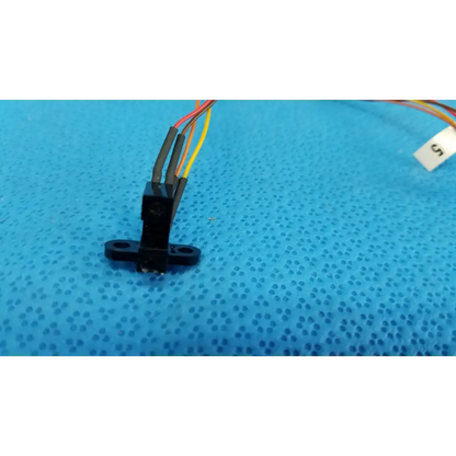 Black plastic internal optical base photo-interrupter sensor wire harness with three colored wires for Topcon fundus camera