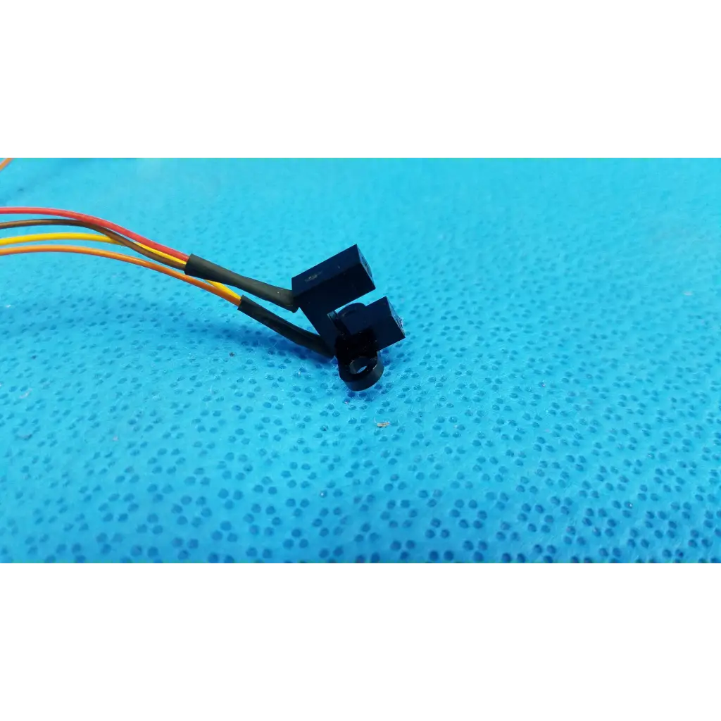 Black plastic optical base sensor wire harness with multiple colored wires for topcon trc-nw8 photo-interrupter sensor
