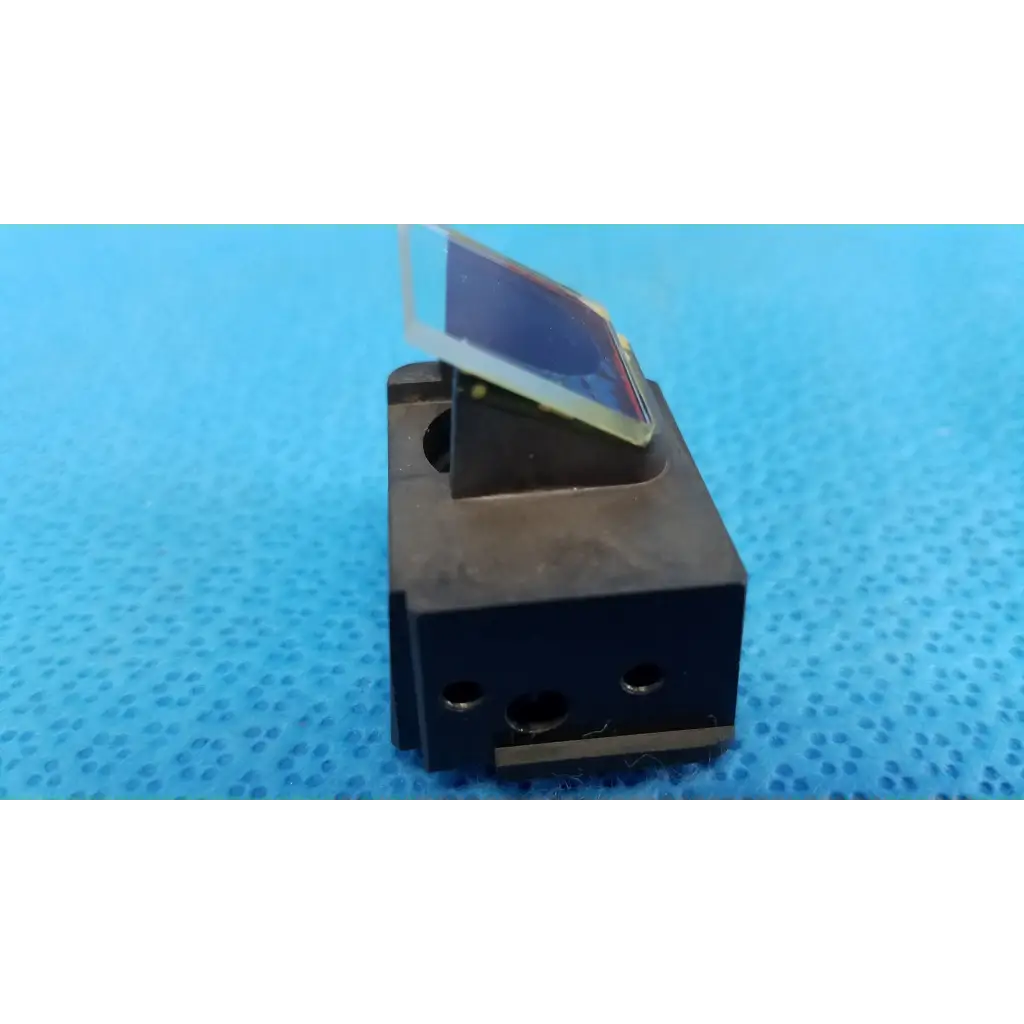 Black rectangular internal optical beam splitter half mirror lens block with angled transparent lens for topcon trc-nw8
