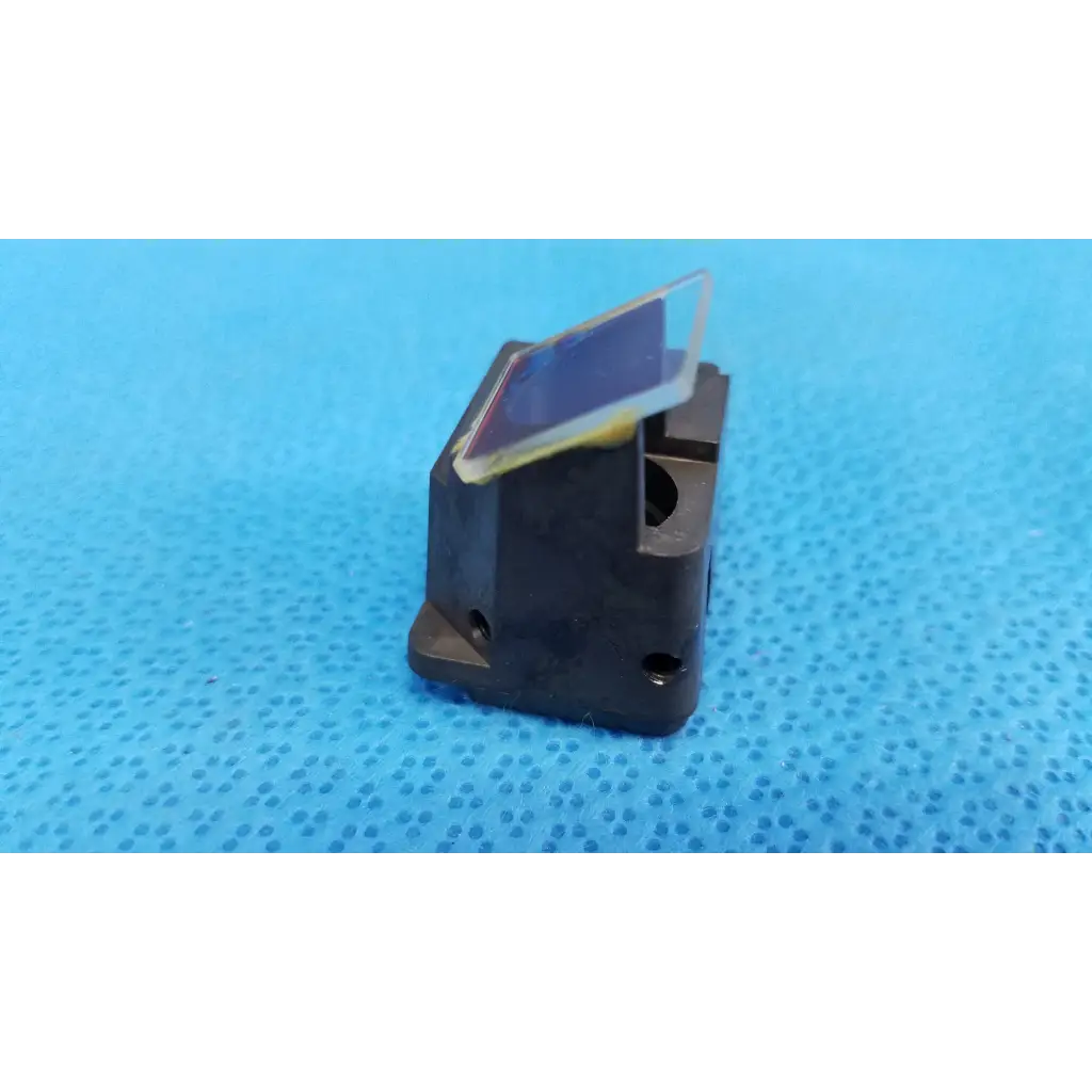 Black plastic lens block with transparent reflective half mirror optical beam splitter for topcon trc-nw8 fundus camera