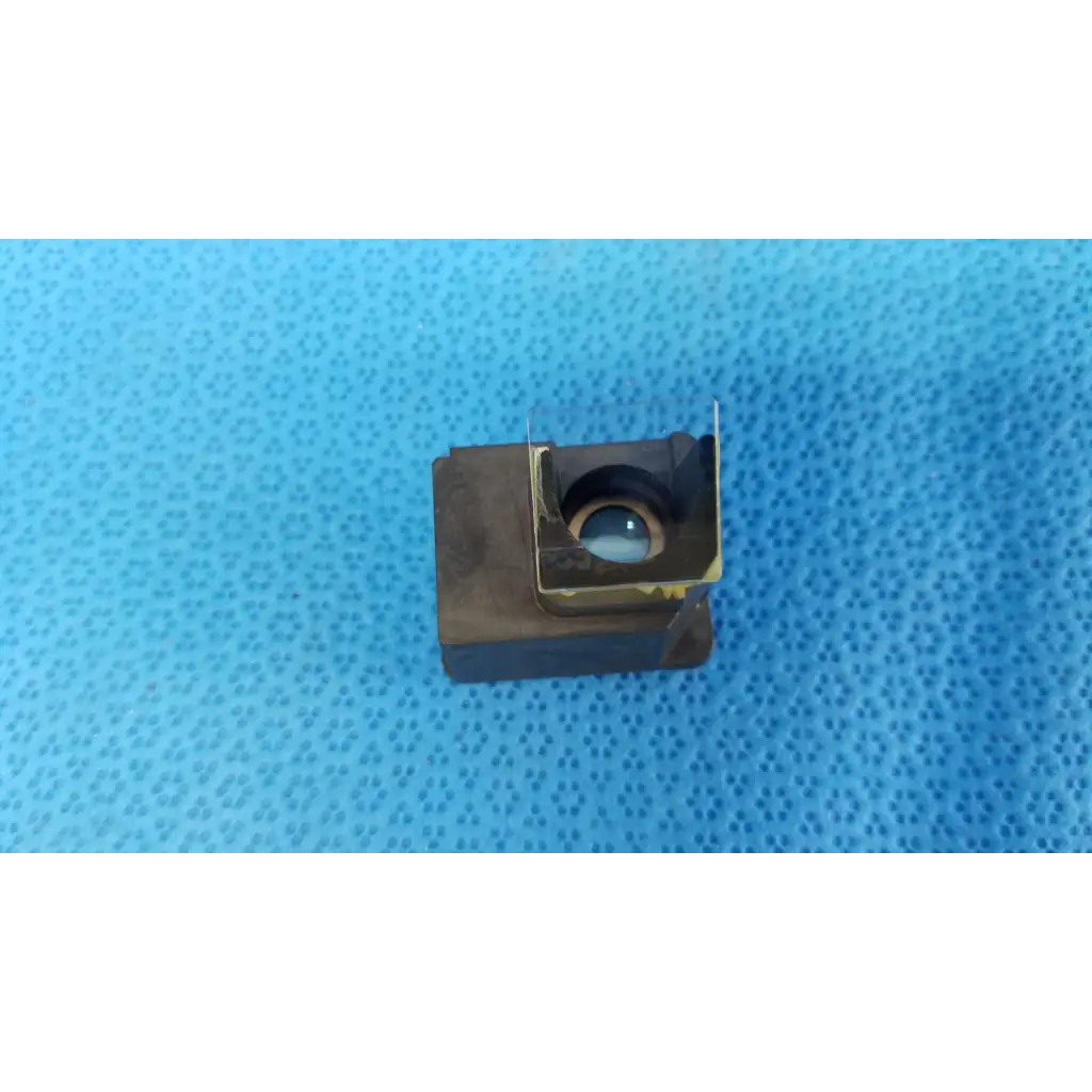 Black rectangular internal optical beam splitter half mirror lens block with clear cover and gold frame for topcon camera