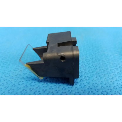 Black plastic lens block with transparent yellow half mirror insert for topcon trc-nw8 optical beam splitter