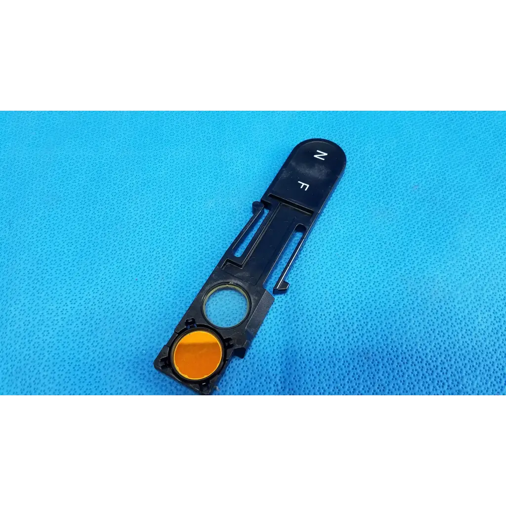 Black plastic optical filter slider lens part n f with circular orange optical filter for topcon fundus retinal camera