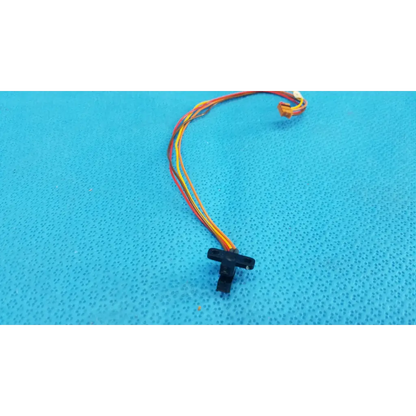 Black plastic internal optical slot photo interrupter sensor cable assembly with multi-colored wires for topcon retinal camera