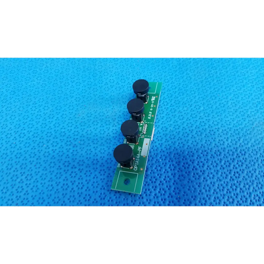 Green circuit board with four black cylindrical components for osd control menu switch button pcb board for topcon fundus camera