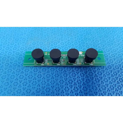 Green circuit board with four black cylindrical components for internal osd control menu switch button pcb board opta14a-pf