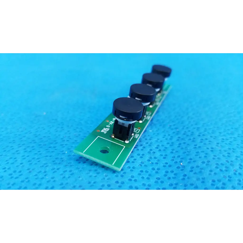Green circuit board with four black cylindrical components for internal osd control menu switch button pcb board opta14a-pf