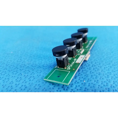Green circuit board with four black cylindrical components for osd control menu switch button pcb board opta14a-pf