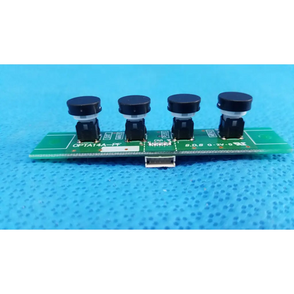 Green circuit board with four black sensors and usb connector featuring osd control menu switch button for topcon fundus camera