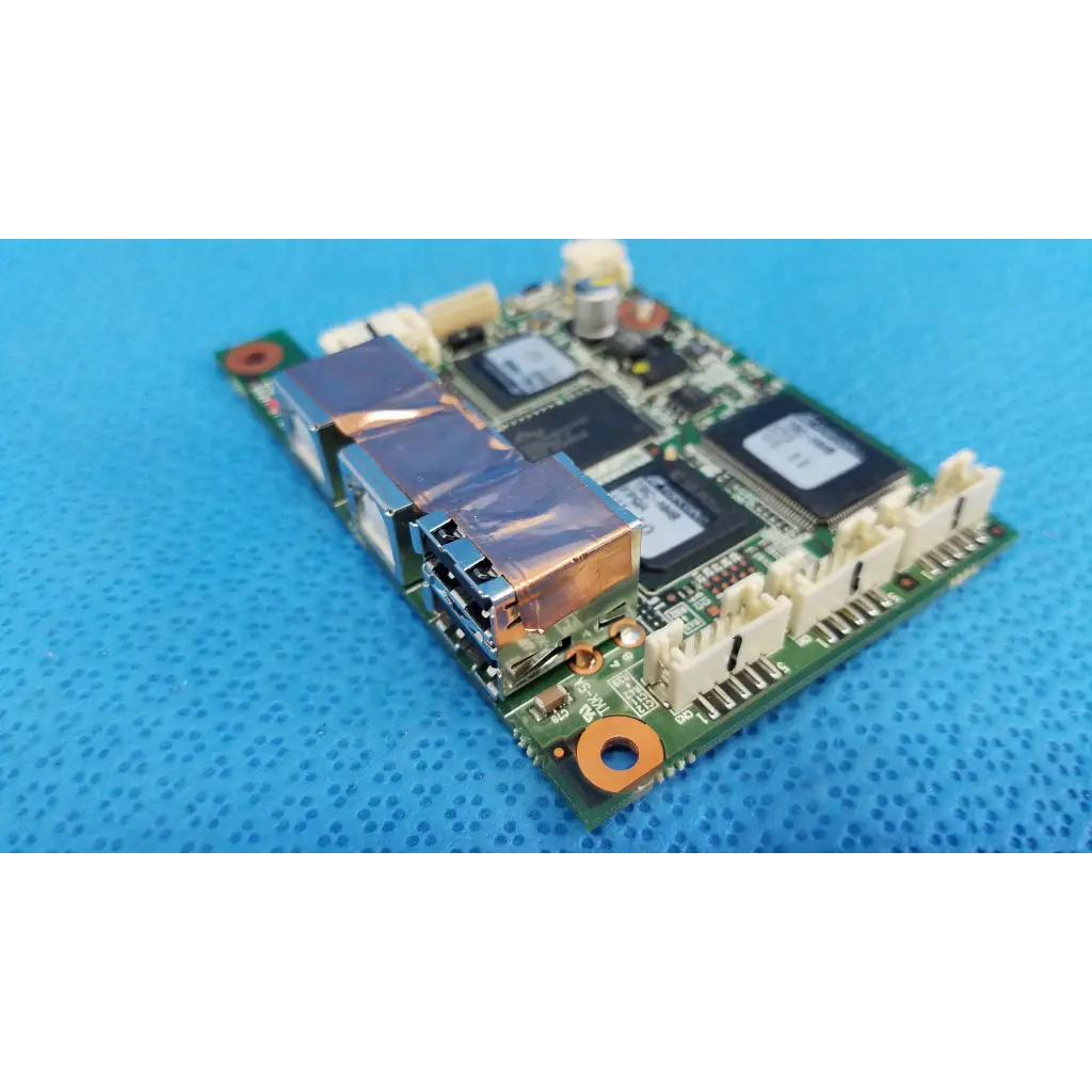Green logic motherboard board with black memory chips and silver connectors for topcon fundus retinal camera