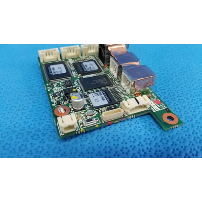 Green logic motherboard board with black integrated circuits and usb ports for topcon fundus retinal camera