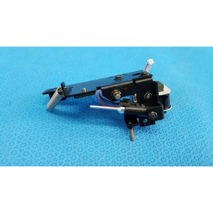 Black plastic and metal rotary solenoid mechanical switch cartridge with silver stylus for topcon fundus camera