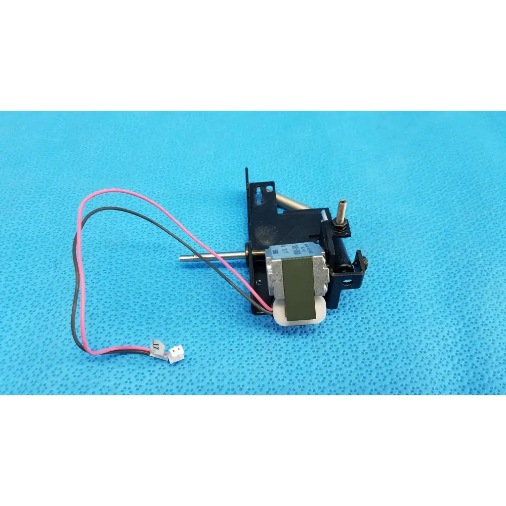 Black plastic and metal rotary solenoid mechanical switch with pink and black wires for takano solenoid switch