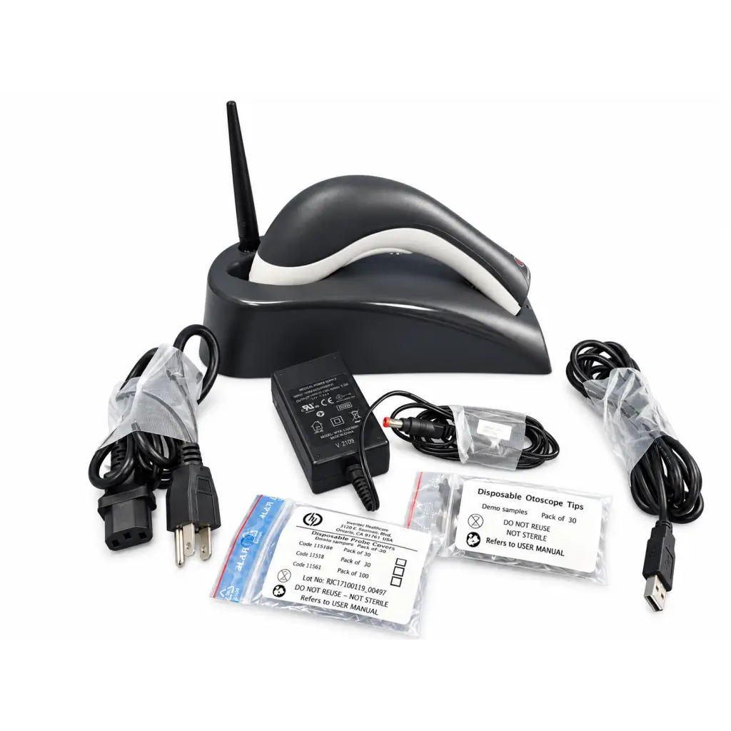 Inventis Delfino Wireless Video Otoscope Set With Power Supply & Accessories Ref 10103