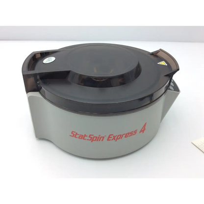 Gray and black iris statspin express 4 high-speed centrifuge m510 food processor with transparent lid