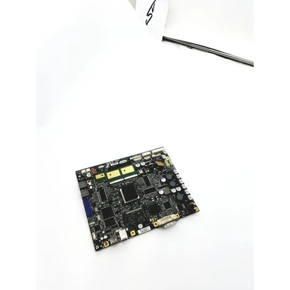Issi k5801358 k750216 board bbdg5-4 black rectangular motherboard with gold silver connectors and blue port on left side