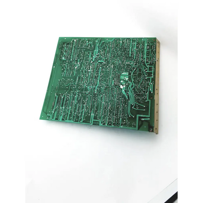 Green rectangular printed circuit board with copper traces and components from ivy biomedical bbdg2-6 22523sm rev 05