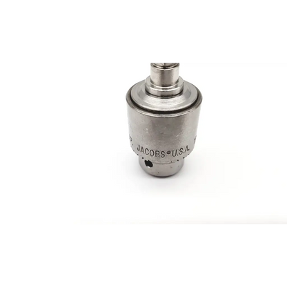 Silver metallic jacobs 1bm keyed drill chuck 3/8-24 for secure drilling applications