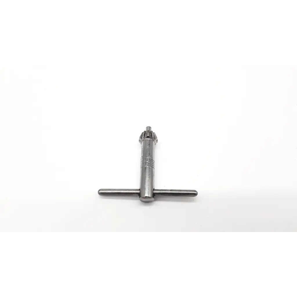 Silver metal jacobs 1m kim key stainless steel drill chuck with t-shaped handle and gear-like top