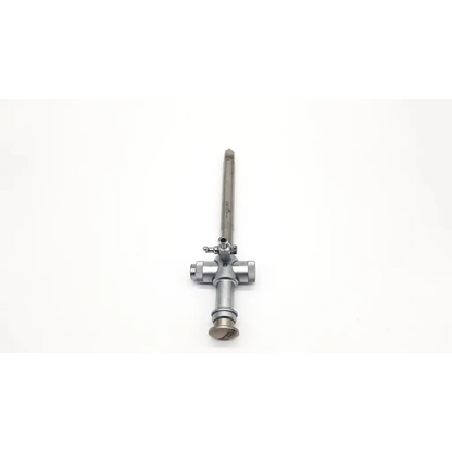 Silver jarit 600-440 piston valve cannula with slender handle and cross-shaped base featuring adjustable knobs