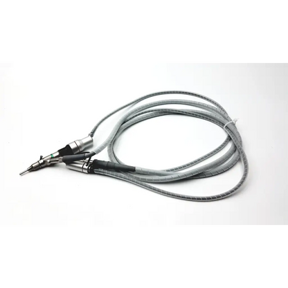 JEDMED 39-8160 video otoscope head with gray coiled cable, metallic connector, and black grip section for camera use
