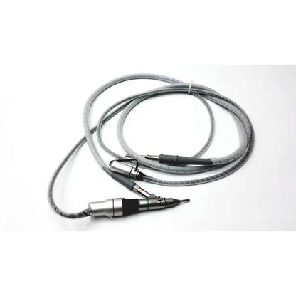 Gray coiled cable with metallic ergonomic jedmed 39-8160 4.0mm video otoscope head featuring black grip and precision tip