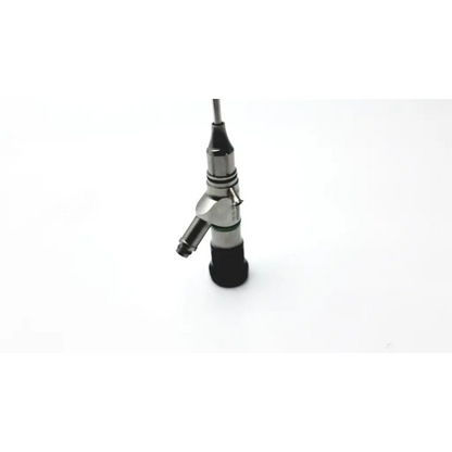 Silver JEDMED 39-8160 video camera otoscope head with black rubber grip and articulated joint for precise viewing
