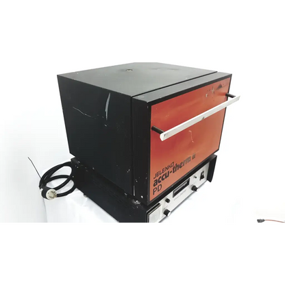 Black and orange jelenko accu-therm ii pd furnace with silver handle for industrial use furnace ab1-4 2923sm