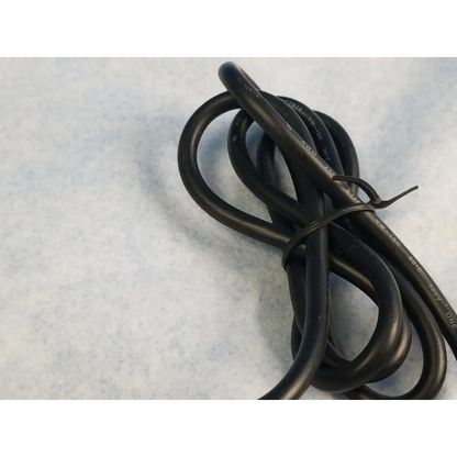 Black coiled power supply adapter cord with printed specifications for jerome industries iltk-51 power supply adapter