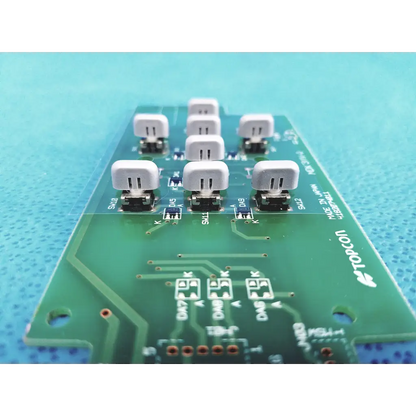 Green printed circuit board pcb board with white rectangular components for topcon fundus retinal camera joystick